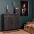 Kast New York - Mangohout En Staal - 100 Cm