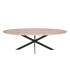 Eiken Eettafel Ferris - Ovaal 210 Cm - Naturel
