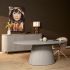 Eettafel Solana - 240 Cm - Ovaal - Taupe