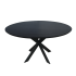Eiken Eettafel Ferris - Rond 150 Cm - Zwart