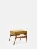 FOX Voetenbank Boucle Mosterd Donker Hout