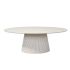 Ovale eettafel Solana Zand Mangohout 210 cm