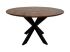 HSM Collectie - Ronde Eettafel Mozaïek - 140x140x76 - Naturel/Zwart - Mango/Metaal