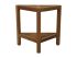 HSM Collectie - Driehoekige Tuinbijzettafel - 46x30x46.5 - Naturel - Teak