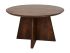 HSM Collectie - Ronde Salontafel Kruispoot - 80x80x45 - Bruin - Mango