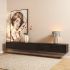 Zwevend Tv-meubel Vision Black - 280 Cm