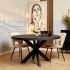 Eettafel Denver Zwart - Rond - 140 Cm