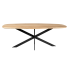 Eiken Eettafel Ferris - Deens Ovaal 240 Cm - Naturel