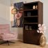 Boekenkast Brussel Bruin - 90 Cm