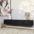 Zwevend Tv-meubel Vision Black - 200 Cm