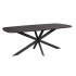 Eettafel Elegance Zwart - Deens Ovaal - 240x110 Cm