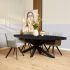 Eettafel Denver Zwart - Ovaal - 300 Cm