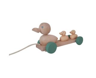 Eend met Kuikentjes - Houten Nordic Stijl