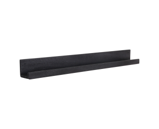 Factory wandplank zwart - FSC-gerecycled hout - 75x8x8 cm