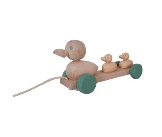 Eend met Kuikentjes - Houten Nordic Stijl