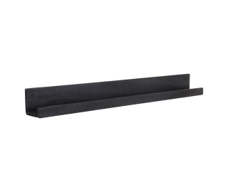 Factory wandplank zwart - FSC-gerecycled hout - 75x8x8 cm